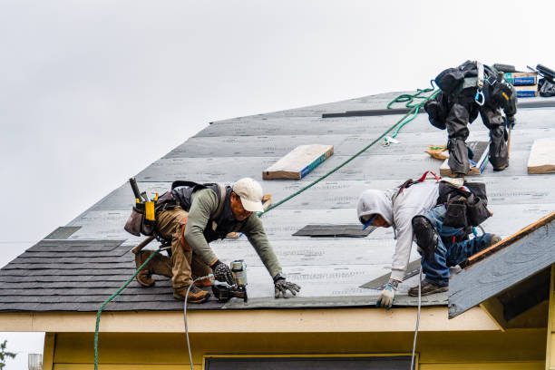 Professional Gutter Installation technician working in Maryland Line, MD